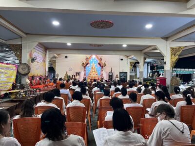 Read more about the article เทศบาลตำบลสำราญราษฎร์ ร่วมกิจกรรม “ธรรมสัญจร ในเทศกาลเข้าพรรษา ประจำปี 2569” ณ วัดสันต้นม่วงเหนือ