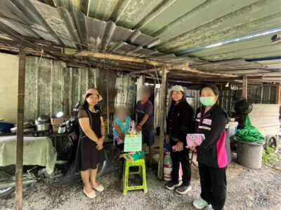 Read more about the article เทศบาลตำบลสำราญราษฎร์ ร่วมกับศูนย์พัฒนาการจัดสวัสดิการสังคมผู้สูงอายุบ้านธรรมปกรณ์ (เชียงใหม่) ดำเนินงานเพื่อช่วยเหลือและดูแลประชาชนที่ประสบปัญหาทางสังคม